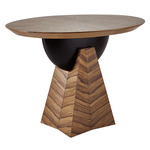 Dorette Entry Table - Matte Black / Ofram Veneer