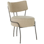 Enid Chair - Iron / Oatmeal