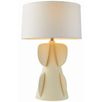 Cactus Table Lamp - Sea Salt / White