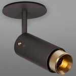 Exhaust Adjustable Spot Light - Graphite / Brass