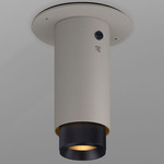 Exhaust Fixed Surface Spot Light - Stone / Black