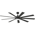 Turbine Smart Ceiling Fan with Light - Matte Black