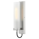 Ryden Wall Sconce - Brushed Nickel / White