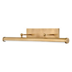 Regis Picture Light - Heritage Brass / White