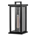 Weymouth Outdoor Wall Sconce - Black / Clear Beveled