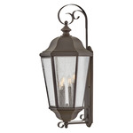 Edgewater 120V Outdoor Wall Lantern - Oil Rubbed Bronze / Clear Seedy