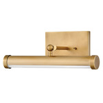 Regis Picture Light - Heritage Brass / White