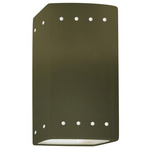 Ambiance 0925 Perforated Wall Sconce - Matte Green