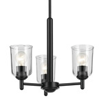 Shailene Chandelier - Black / Clear