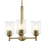 Shailene Chandelier - Natural Brass / Clear