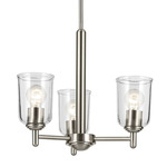 Shailene Chandelier - Brushed Nickel / Clear