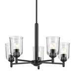 Shailene Chandelier - Black / Clear