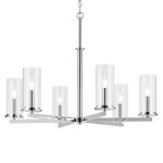 Crosby Chandelier - Chrome / Clear