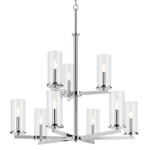 Crosby Chandelier - Chrome / Clear