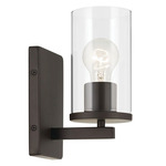 Crosby Wall Sconce - Olde Bronze / Clear