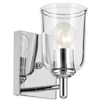 Shailene Wall Sconce - Chrome / Clear