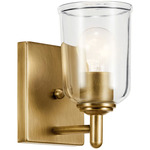 Shailene Wall Sconce - Natural Brass / Clear