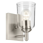 Shailene Wall Sconce - Brushed Nickel / Clear