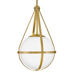 Colby Pendant - Lacquered Brass / Opal