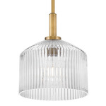 Lisette Pendant - Lacquered Brass / Clear