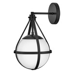 Colby Wall Light - Black / Opal