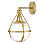 Colby Wall Light - Lacquered Brass / Opal