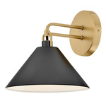 Milo Wall Light - Brass / Black