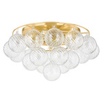 Mimi Ceiling Light - Aged Brass / Clear