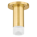 Claudie Ceiling Light - Aged Brass / Crystal