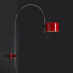 Coupe 1158 Plug-In Wall Light - Chrome / Scarlet Red