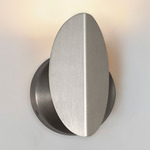 Pirouette V2 Wall Sconce - Satin Graphite / Satin Nickel