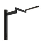 Black Flag Swing Arm Wall Light - Black