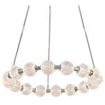 Marni Chandelier - Polished Nickel / Clear