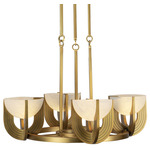 Colette Chandelier - Vintage Brass / Alabaster