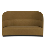 Tearoom High Back Sofa - Black / Gold Boucle