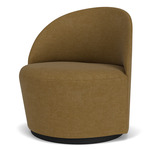 Tearoom Swivel Lounge Chair - Black / Gold Boucle