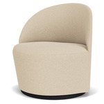 Tearoom Swivel Lounge Chair - Black / Sand Logan