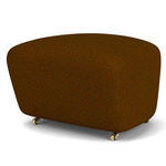 The Tired Man Footstool - Dark Stained Oak/ Gold Baru