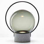 Sfera Portable Table Lamp - Smoke Grey / Black / Natural Concrete