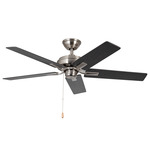 Erikson Ceiling Fan - Brushed Nickel / Walnut