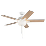 Erikson Ceiling Fan - White / Oak