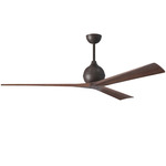 Irene Ceiling Fan - Textured Bronze / Walnut Tone