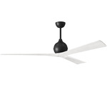 Irene Ceiling Fan - Matte Black / Matte White