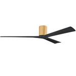 Irene Hugger Ceiling Fan - Light Maple / Matte Black