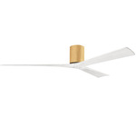 Irene Hugger Ceiling Fan - Light Maple / Matte White