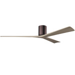 Irene Hugger Ceiling Fan - Brushed Bronze / Gray Ash Tone