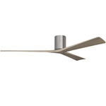 Irene Hugger Ceiling Fan - Brushed Pewter / Gray Ash Tone