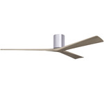 Irene Hugger Ceiling Fan - Brushed Nickel / Gray Ash Tone