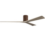 Irene Hugger Ceiling Fan - Walnut / Gray Ash Tone