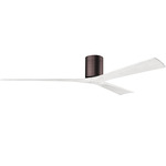 Irene Hugger Ceiling Fan - Brushed Bronze / Matte White